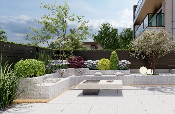 美林上苑98平私家庭院設(shè)計