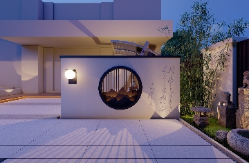 美林上苑110平私家庭院設(shè)計