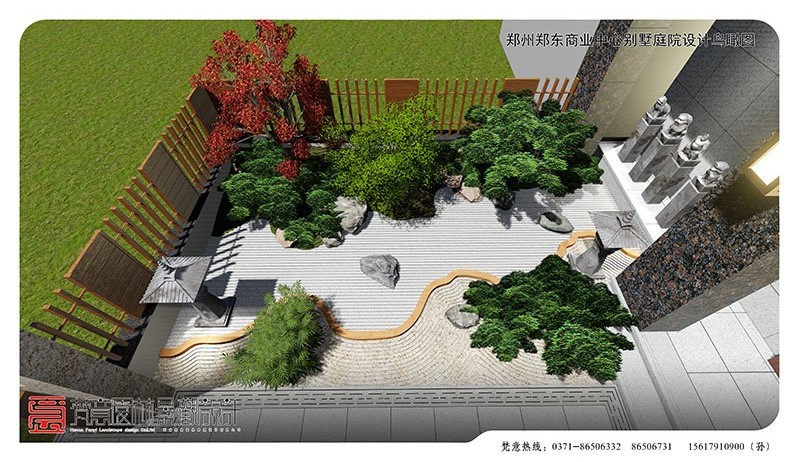 鄭州商業(yè)中心別墅庭院設(shè)計(jì),鄭州別墅庭院設(shè)計(jì)
